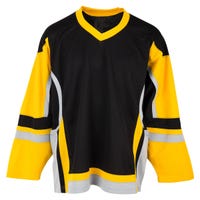 Stadium Youth Hockey Jersey - in Black/Gold/Grey Size Large/X-Large