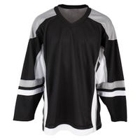 Stadium Youth Hockey Jersey - in Black/Grey/White Size Large/X-Large