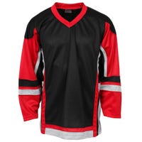 Stadium Youth Hockey Jersey - in Black/Red/Grey Size Small/Medium