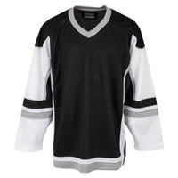 Stadium Youth Hockey Jersey - in Black/White/Grey Size Large/X-Large