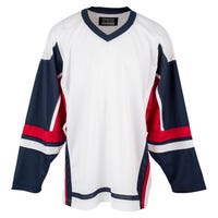 Stadium Youth Hockey Jersey - in White/Navy/Red Size Small/Medium