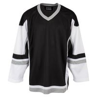 Stadium Adult Hockey Jersey - in Black/White/Grey Size Small