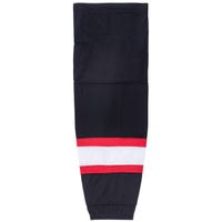 Monkeysports Chicago Blackhawks Mesh Hockey Socks in Black/White/Red Size Junior