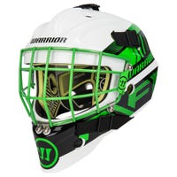 Warrior Ritual R/F1 Youth Certified Straight Bar Goalie Mask in Neon Green