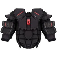 Warrior Ritual X3 E+ Intermediate Goalie Chest & Arm Protector in Black/Red Size Medium/Large
