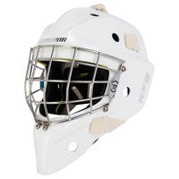 Warrior Ritual R/F2 Pro Senior Certified Straight Bar Goalie Mask in White Size Large/X-Large