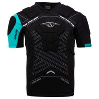Mission Core Hockey Senior Padded Protective Shirt in Black/Blue Size X-Large