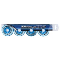 Mission Hi-Lo Court Indoor Soft 76A Roller Hockey Wheel - Blue - 4 Pack Size 72mm