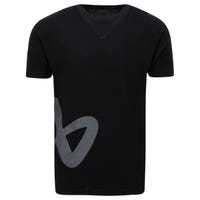 Bauer Side Icon Senior Short Sleeve T-Shirt in Black Size Medium