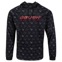 Bauer Icon Repeat Adult Pullover Hoodie in Black Size Medium