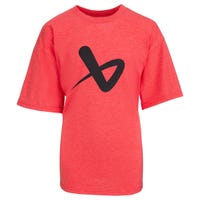 Bauer Core Crew Youth Short Sleeve T-Shirt in Red Size Large