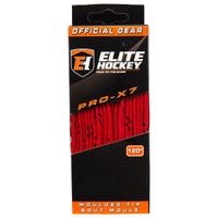 Elite PRO-X7 Wide Moulded Tip Laces in Red/Black