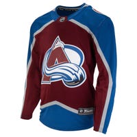 Fanatics Colorado Avalanche Premier Breakaway Blank Adult Hockey Jersey in Maroon/Blue Size Small