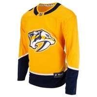 Fanatics Nashville Predators Premier Breakaway Blank Adult Hockey Jersey in Yellow/Navy Size X-Large