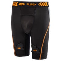 Shock Doctor Compression Youth Jock Shorts w/Cup in Black/Orange Size XX-Small