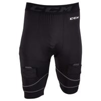 CCM Compression Pro Cut Resistant Senior Jock Shorts w/Cup in Black Size Large