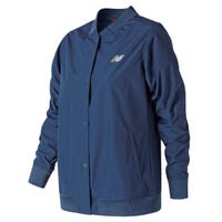 New Balance Women's Coaches Jacket in Teal Size Large