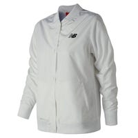 New Balance Women's Coaches Jacket in White Size Large