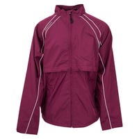 Warrior Vision Youth Warm-Up Jacket in Maroon/White Size Large