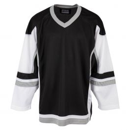 Stadium Adult Hockey Jersey - in Black/Gold/Grey Size Medium