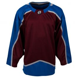 11024 Womens COLORADO AVALANCHE Laces Long Sleeves Hockey Jersey Shirt  BLACK