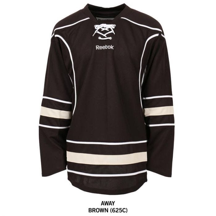 brown hockey jersey