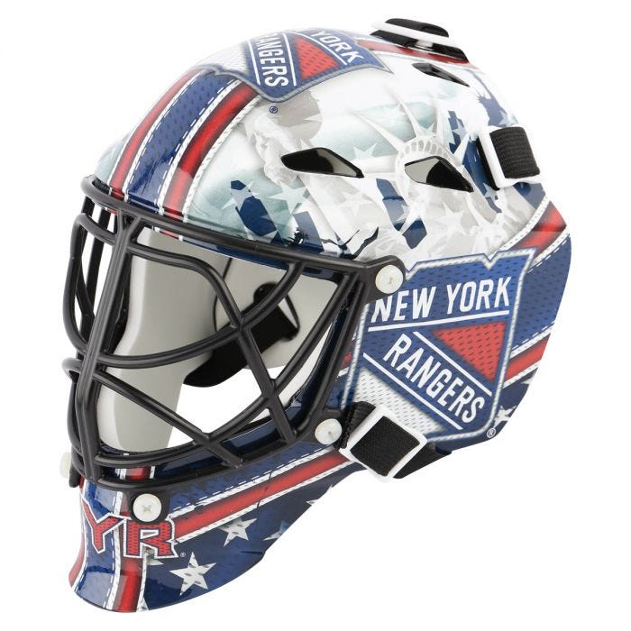 Columbus Blue Jackets Unsigned Franklin Sports Replica Mini Goalie Mask