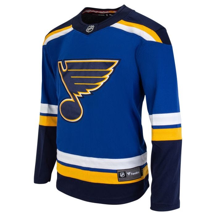 St. Louis Blues Fanatics Premier Breakaway Blank Adult Hockey Jersey