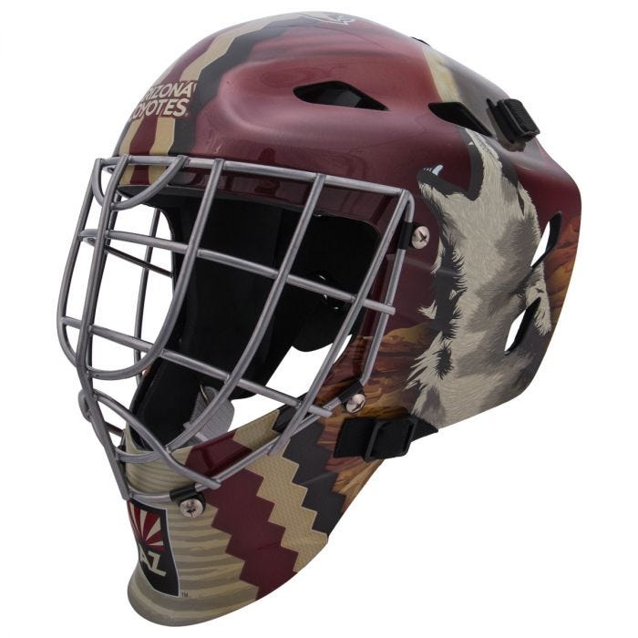 Phoenix Coyotes Franklin GFM 1500: NHL® Team Goalie Helmet