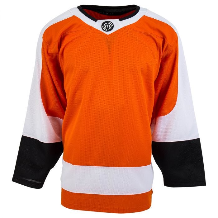Custom Orange Orange-Black Hockey Jersey Women's Size:M