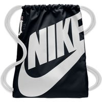 Nike Heritage Gym Sack in Black/White/White