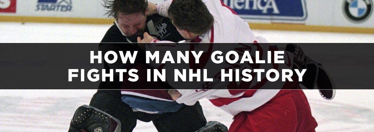 NHL Goalie Fights History